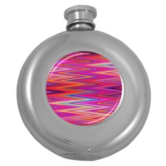 Seamless Digital Tile Texture Round Hip Flask (5 oz)