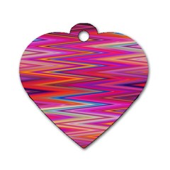 Seamless Digital Tile Texture Dog Tag Heart (One Side)