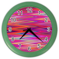 Seamless Digital Tile Texture Color Wall Clock