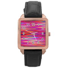 Seamless Digital Tile Texture Rose Gold Leather Watch 