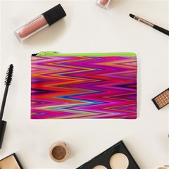 Seamless Digital Tile Texture Cosmetic Bag (XS)