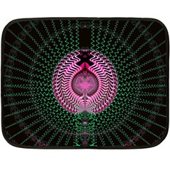 Fractal Traditional Fractal Hypnotic Fleece Blanket (mini) by Pakrebo