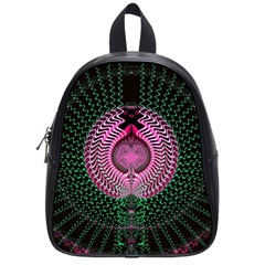 Fractal Traditional Fractal Hypnotic School Bag (small) by Pakrebo