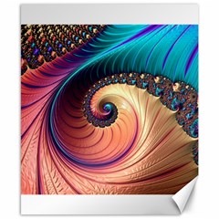 Fractal Multi Colored Fantasia Canvas 8  X 10  by Pakrebo