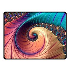 Fractal Multi Colored Fantasia Fleece Blanket (small) by Pakrebo