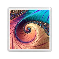 Fractal Multi Colored Fantasia Memory Card Reader (square) by Pakrebo