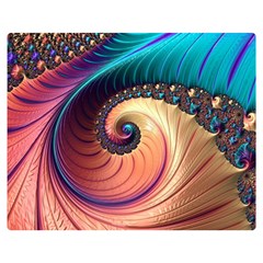 Fractal Multi Colored Fantasia Double Sided Flano Blanket (medium)  by Pakrebo