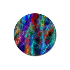 Wizzard Flashes Pattern Abstract Magnet 3  (round) by Pakrebo