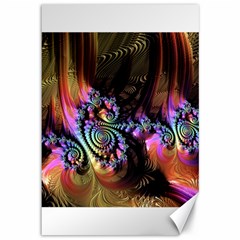 Fractal Colorful Background Canvas 12  X 18  by Pakrebo