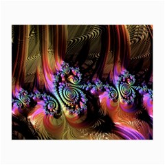 Fractal Colorful Background Small Glasses Cloth (2-side) by Pakrebo