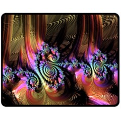 Fractal Colorful Background Fleece Blanket (medium) 