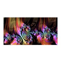 Fractal Colorful Background Satin Wrap by Pakrebo