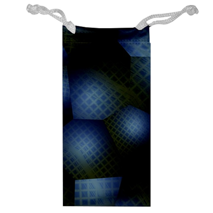 Fractal Rendering Background Green Jewelry Bag