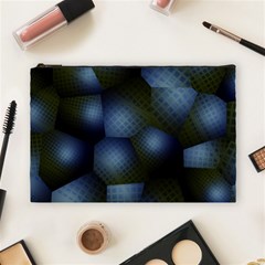 Fractal Rendering Background Green Cosmetic Bag (large) by Pakrebo