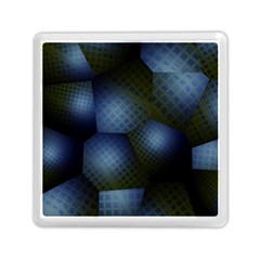 Fractal Rendering Background Green Memory Card Reader (square) by Pakrebo