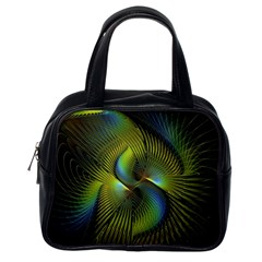 Fractal Abstract Design Fractal Art Classic Handbag (one Side) by Pakrebo