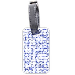 Blockchain Cryptography Luggage Tags (one Side)  by Pakrebo