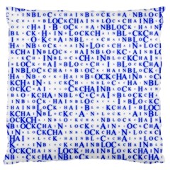 Blockchain Cryptography Large Cushion Case (two Sides) by Pakrebo