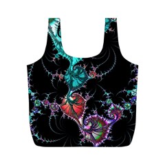 Fractal Colorful Abstract Aesthetic Full Print Recycle Bag (m) by Pakrebo