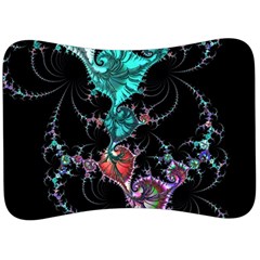 Fractal Colorful Abstract Aesthetic Velour Seat Head Rest Cushion