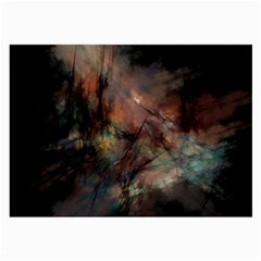 Abstract Fractal Digital Backdrop Large Glasses Cloth by Pakrebo