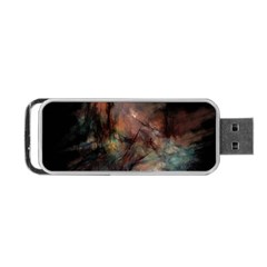 Abstract Fractal Digital Backdrop Portable Usb Flash (one Side) by Pakrebo