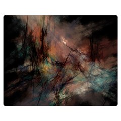 Abstract Fractal Digital Backdrop Double Sided Flano Blanket (medium)  by Pakrebo