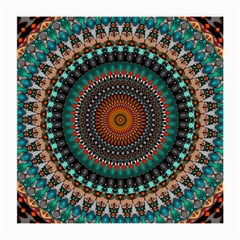 Ornament Circle Picture Colorful Medium Glasses Cloth (2-side) by Pakrebo