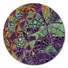 Background Design Art Artwork Magnet 5  (round) by Pakrebo