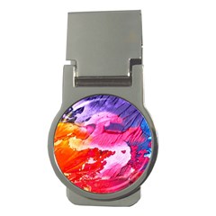 Abstract Art Background Paint Money Clips (round)  by Pakrebo