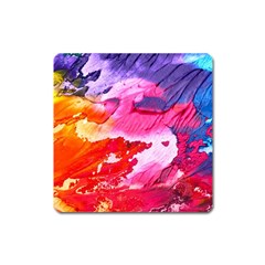 Abstract Art Background Paint Square Magnet by Pakrebo