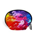 Abstract Art Background Paint Accessory Pouch (Small) Front