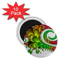 Fractal Abstract Aesthetic Pattern 1 75  Magnets (10 Pack)  by Pakrebo