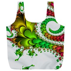 Fractal Abstract Aesthetic Pattern Full Print Recycle Bag (xl) by Pakrebo