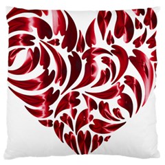 Abstract Geometric Art Fractal Large Cushion Case (two Sides) by Pakrebo