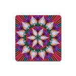 Seamless Abstract Colorful Tile Square Magnet Front