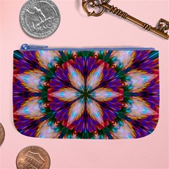 Seamless Abstract Colorful Tile Large Coin Purse by Pakrebo