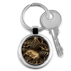 Fractal Bones Cave Fossil Render Key Chains (round)  by Pakrebo