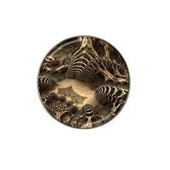 Fractal Bones Cave Fossil Render Hat Clip Ball Marker by Pakrebo