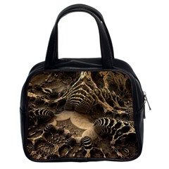 Fractal Bones Cave Fossil Render Classic Handbag (two Sides) by Pakrebo