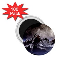 Mountains Moon Earth Space 1.75  Magnets (100 pack) 