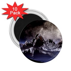 Mountains Moon Earth Space 2.25  Magnets (10 pack) 