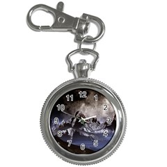 Mountains Moon Earth Space Key Chain Watches