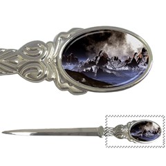 Mountains Moon Earth Space Letter Opener