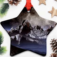 Mountains Moon Earth Space Star Ornament (Two Sides)