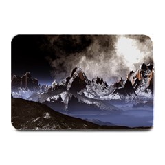 Mountains Moon Earth Space Plate Mats