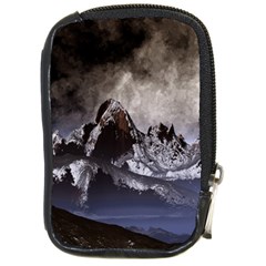 Mountains Moon Earth Space Compact Camera Leather Case