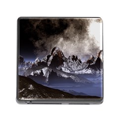 Mountains Moon Earth Space Memory Card Reader (square 5 Slot) by Pakrebo