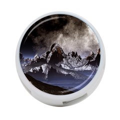 Mountains Moon Earth Space 4-port Usb Hub (one Side) by Pakrebo