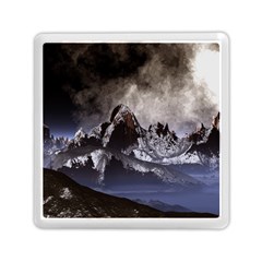 Mountains Moon Earth Space Memory Card Reader (Square)